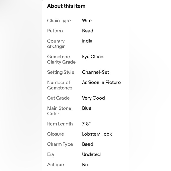 TIBETAN LAPIS LAZULI BRACELET - Picture 6 of 15